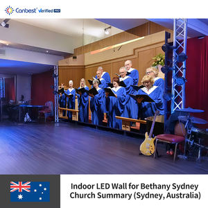 شاشة عرض داخلية Canbest Fiw P1.8 من 5120X2400Mm 16.4X7.8Ft لكنيسة Bethany sydny في أستراليا - Product Image 4