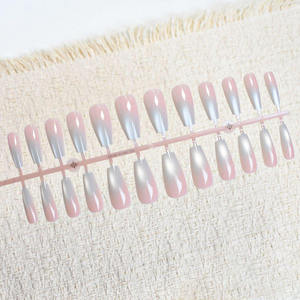 <span class=keywords><strong>Aillsa</strong></span> - Uñas Postizas al por Mayor, 24 Piezas, Efecto Degradado, Ojo de Gato, Uñas de Ataúd Largas y Cortas, con Pegamento y Adhesivos - Product Image 5