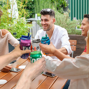 Đầy Màu sắc soda có thể có nắp đậy với 2 tái sử dụng Silicone ống hút BPA Free PP nhựa bao gồm cho 2.13 "lon nước giải khát - Product Image 6