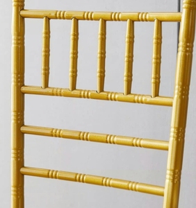 Dominate nuevo diseño de lujo oro de acero inoxidable espalda cruzada banquete Silla de boda con almohadillas blancas de PU - Product Image 5