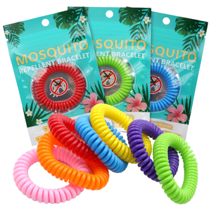 Bracelet anti-moustiques jetable écologique, bande anti-insectes naturelle sans DEET, imperméable, bracelets à la citronnelle - Product Image 1