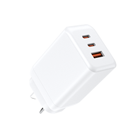 Chargeur GaN 65W PD3.0 QC3.0 PPS 1A2C pour téléphone, ordinateur portable, tablette EN 50075 & EN 62368