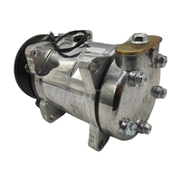 Nouveau compresseur de climatisation automobile 508-8PK-12V DC SD5H14 pour SANDEN Compresseur de climatisation universel Rouleau compresseur Excavateur Camion Compresseur d'air