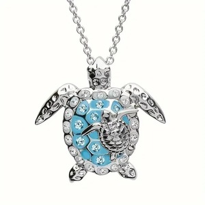 Collana pendente bicolore tartaruga marina-gioielli Unisex da spiaggia - Product Image 5