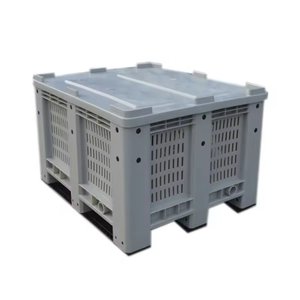 Q235プラスチック製ターンオーバーボックス、ネスティング可能、折りたたみ式、粉体塗装、ラッチ式開閉、積み重ね可能、耐荷重1500kg - Product Image 6