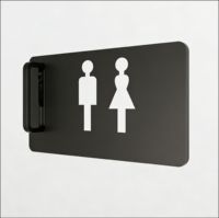Letreros LED de Neón Modernos y Elegantes para Baños, Personalizables, Impermeables IPX4, Diseño Publicitario, Decoración para Espacios Públicos