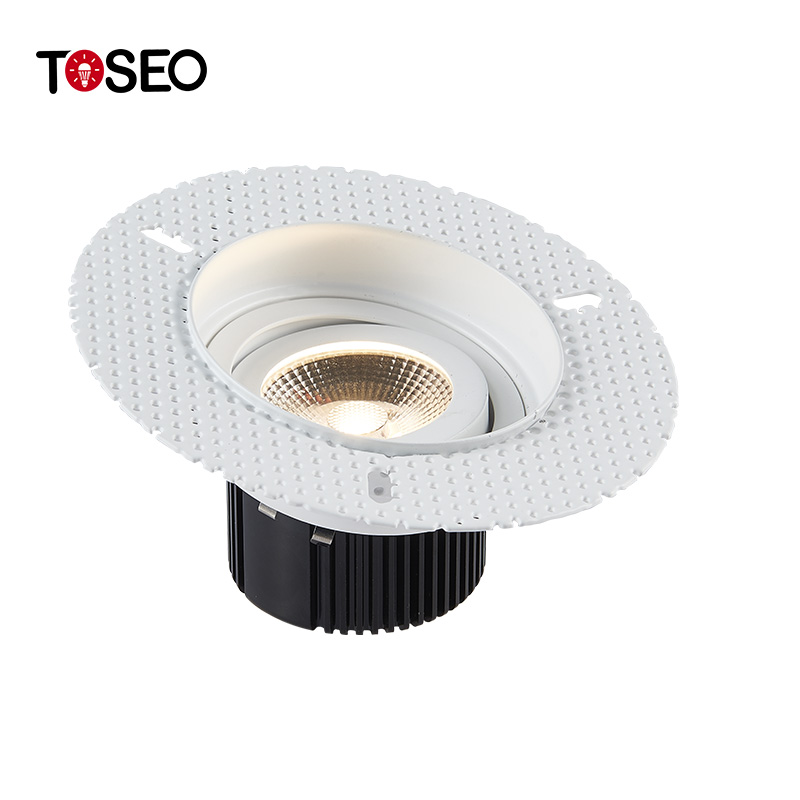 5 Watt Round Trimless LED Recessed Downlight GU5.3 For Supermarket