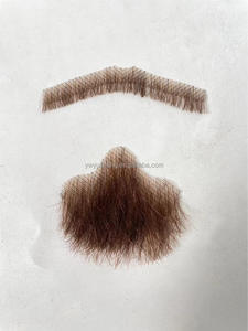 Material de Base de Encaje Suizo para Maquillaje de Barba y <span class=keywords><strong>Bigote</strong></span> de Hombre, 100% Cabello Humano, de Fábrica al por Mayor, para Cine y Televisión - Product Image 4