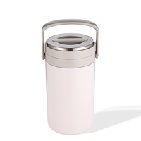 Nouvelle arrivée : boîte à lunch isotherme en acier inoxydable, compartimentée, personnalisée, sans BPA, grande capacité, étanche, compatible micro-ondes, 1-3L, avec couvercles.