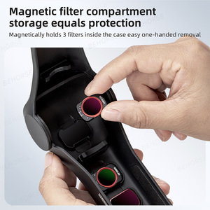 Étui de protection pour stabilisateur DJI Osmo Pocket 4/Pocket 3 avec couvercle rabattable anti-poussière et rangement pour filtres - Product Image 3