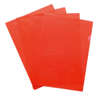Porte-documents de présentation en plastique PP transparent A4 de type L durable pour usage scolaire