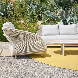 Villa extérieur corde tissage canapé cour jardin étanche et crème solaire meubles en alliage d'aluminium patio loisirs café Etable - Product Image 5