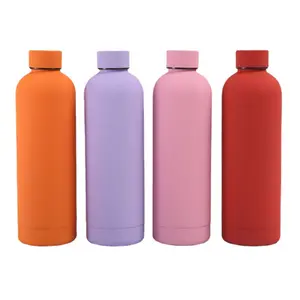 CE Certificate 304SS Double-layer Creative Style Small Mouth Car Cup 500ml Mugs 6-12h Insulated Water Bottle Quality Assurance