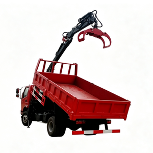 XDEM Hydraulic 4-Wheel Drive <b>Grab</b> and Transport Wood Truck Dump <b>Machine</b> with Bucket for Agricultural Use - Product Image 1