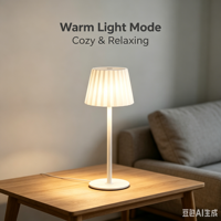 Lampe de table LED rétro pour café, ambiance chaleureuse, avec commande tactile et chargement USB - Style bar