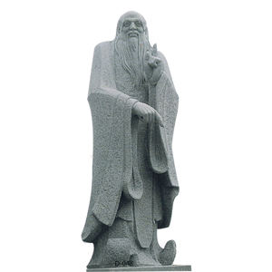 Sculptures personnalisées en pierre naturelle Fondateur chinois du taoïsme <span class=keywords><strong>LAO</strong></span> <span class=keywords><strong>ZI</strong></span> Grande sculpture debout Statue en pierre <span class=keywords><strong>Lao</strong></span> Tzu - Product Image 5