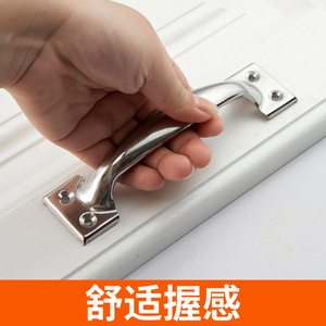 Stainless Steel Cabinet <b>Drawer</b> Handles Bar Shape Traditional Design Antirust Surface Decoration No Screws Included - Product Image 2