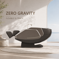 Fauteuil de massage électrique premium 4D corps entier zéro gravité 2026 avec rail flexible, commande vocale IA, 24 programmes, rouleaux chauffants pour les pieds