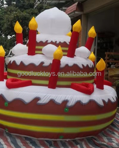 Decoración <span class=keywords><strong>de</strong></span> boda al aire libre inflable Holanda Feliz cumpleaños pastel globo publicidad inflables para eventos al aire libre - Product Image 2