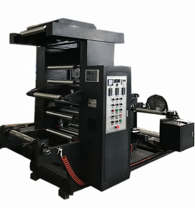 उच्च गति केंद्रीय ड्रम कागज 4 रंग flexo मुद्रण मशीन flexographic प्रिंटर