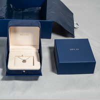 Boîtes personnalisées de qualité supérieure, imprimées, mates, pour l'emballage, emballages de bijoux, boîte à bijoux, boîte cadeau en papier pour collier, bague