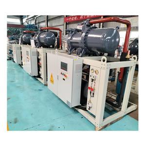 Groupe de <span class=keywords><strong>condensation</strong></span> semi-hermétique industriel à vis pour chambre froide, refroidi par eau et air, pour équipement de réfrigération - Product Image 4