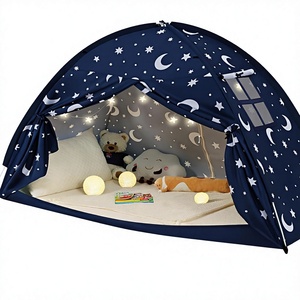 Tenda Tempat Tidur Twin untuk Anak Perempuan, Kanopi Tempat Tidur dengan Pola Kustom, Ruang Privasi, Tenda Tidur Blackout, Tirai Tempat Tidur Tingkat Anak Laki-laki - Product Image 1