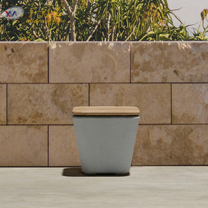 Nuevo Taburete Cuadrado Magic Stone GRC, Silla de Jardín para Exteriores, Diseño Minimalista - Product Image 3