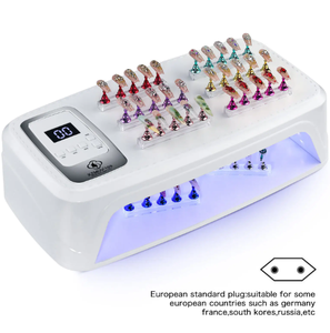 Lampe à ongles UV LED 256W, 96 LED, double source lumineuse, professionnelle, haute puissance, pour séchage de vernis gel, manucure portable, machine de séchage pour salon - Product Image 4