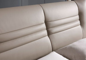 Lit Moderne Personnalisable Grand Format (King Size) <span class=keywords><strong>avec</strong></span> Cadre Rembourré en Bois de Pin, Panneaux en Contreplaqué, <span class=keywords><strong>Sommier</strong></span> <span class=keywords><strong>à</strong></span> <span class=keywords><strong>Lattes</strong></span> et Revêtement en Cuir PU ou Velours - Product Image 5