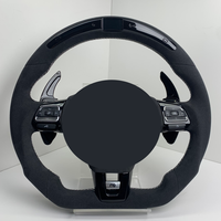 Volant en cuir Alcantara complet avec LED pour Golf 5 6 7 R MK5 MK6 MK7 MK7.5 Gti Polo Passat CC B8 Scirocco