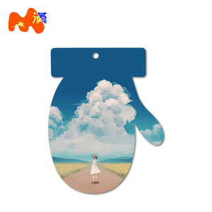 Decorazione Natalizia alla Moda, Ciondolo Bianco Personalizzabile 8,8x7cm per Ragazze, Anime, Festa, Artigianato in Carta, Sublimazione - Product Image 2