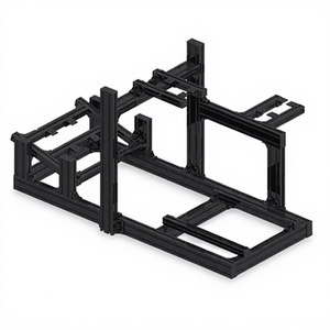 New Design Sim Racing Cockpit Game Driving Aluminum Game Simulation Seat Simple and Cheap Price 4040 4080 Sim Racing - Product Image 1