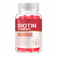Gummies de biotine en marque blanche OEM 2500mcg avec collagène, kératine et vitamines 200g – Complément beauté pour cheveux, peau et ongles pour femmes