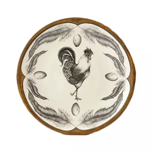 السيراميك الديك جميلة كبيرة جولة لوحة الخضار طبق - Product Image 6