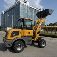 Loader Mini Baru RongGong Gaya Eropa 4WD dengan Mesin Diesel Kubota, Komponen Inti Berkualitas, Dijual
