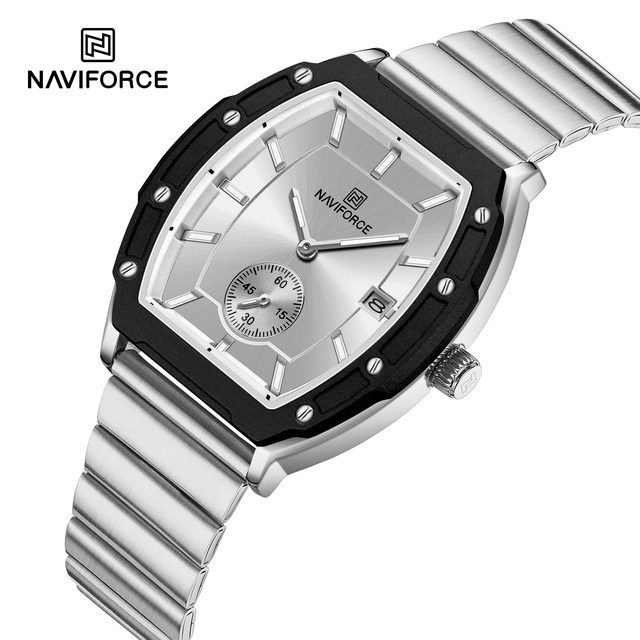 NAVIFORCE 8068L Montre Femme 2025 Vintage Watch Wine Barrel Alloy Case with Luminous Hands Oem Watches Manufacturer