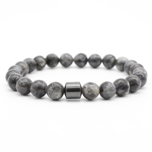 Vendita calda stile classico occhio di tigre ematite braccialetto di perline a mano magnetica stringa per Yoga e la guarigione religiosa di colore turchese - Product Image 2
