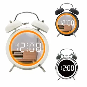 bosheng fun clock multifunction Battery Powered Table Clocks extra loud 3d led twin bell alarm clock