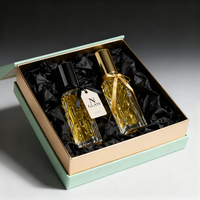 Flacons de parfum miniatures en verre transparent de 10 ml, design rectangulaire fin et texturé, pompe pulvérisatrice pour les voyages et les échantillons