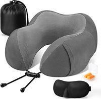 Oreiller de cou de sommeil de soulagement de la douleur de voyage de soutien en mousse à mémoire de qualité supérieure pour les voyages, les avions