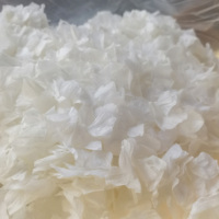 1kg putih kualitas terbaik dipilih tangan alami bunga kering yang diawetkan daun besar putih kelopak hidrangea untuk konfeti pernikahan
