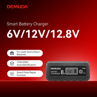 Chargeur de batterie portable intelligent automobile 6 12 12.8 volts 8 ampères pour voiture AGM GEL moto tondeuse à gazon batterie