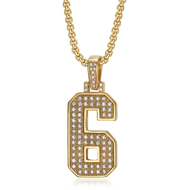Pendentif simple doré 6