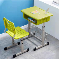 Meubles scolaires populaires, bureau et chaise pour enfants, ensemble de salle de classe personnalisé, robuste et confortable