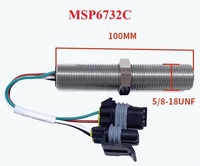 Sensor Kecepatan Tembaga Generator Diesel JIAKONG MSP6732 dengan Pickup Magnetik Ulir 5/8-18 UNF Kompatibel dengan Mesin