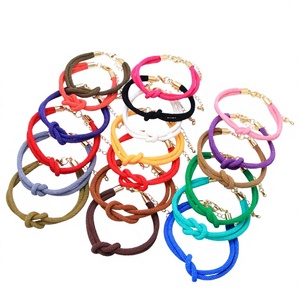 Braccialetto in ferro intrecciato multicolore, stile di coppia transfrontaliero, semplice e creativo, con <span class=keywords><strong>nodo</strong></span> <span class=keywords><strong>a</strong></span> otto abbinabile - Product Image 1