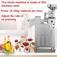 Machine à presser l'huile de ricin entièrement automatique fiable presse à huile d'arachide avocat noix de coco soja huile d'olive petite entreprise
