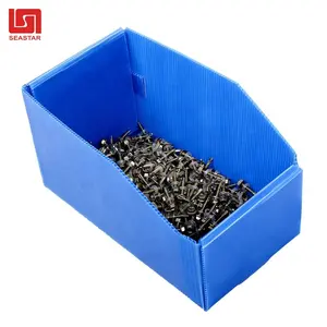 Vietnam Factory Wholesale PP Plastic Corrugated Hollow Stackable Warehouse Storage Box Picking Bins