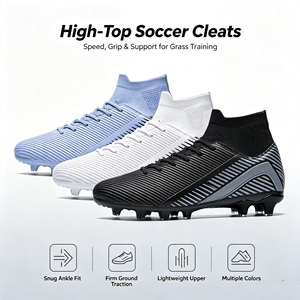 Scarpe da Calcio per Uomo, Adulti e Giovani, per Allenamento Sportivo Estivo, con Tomaia e Suola in Gomma - Product Image 2